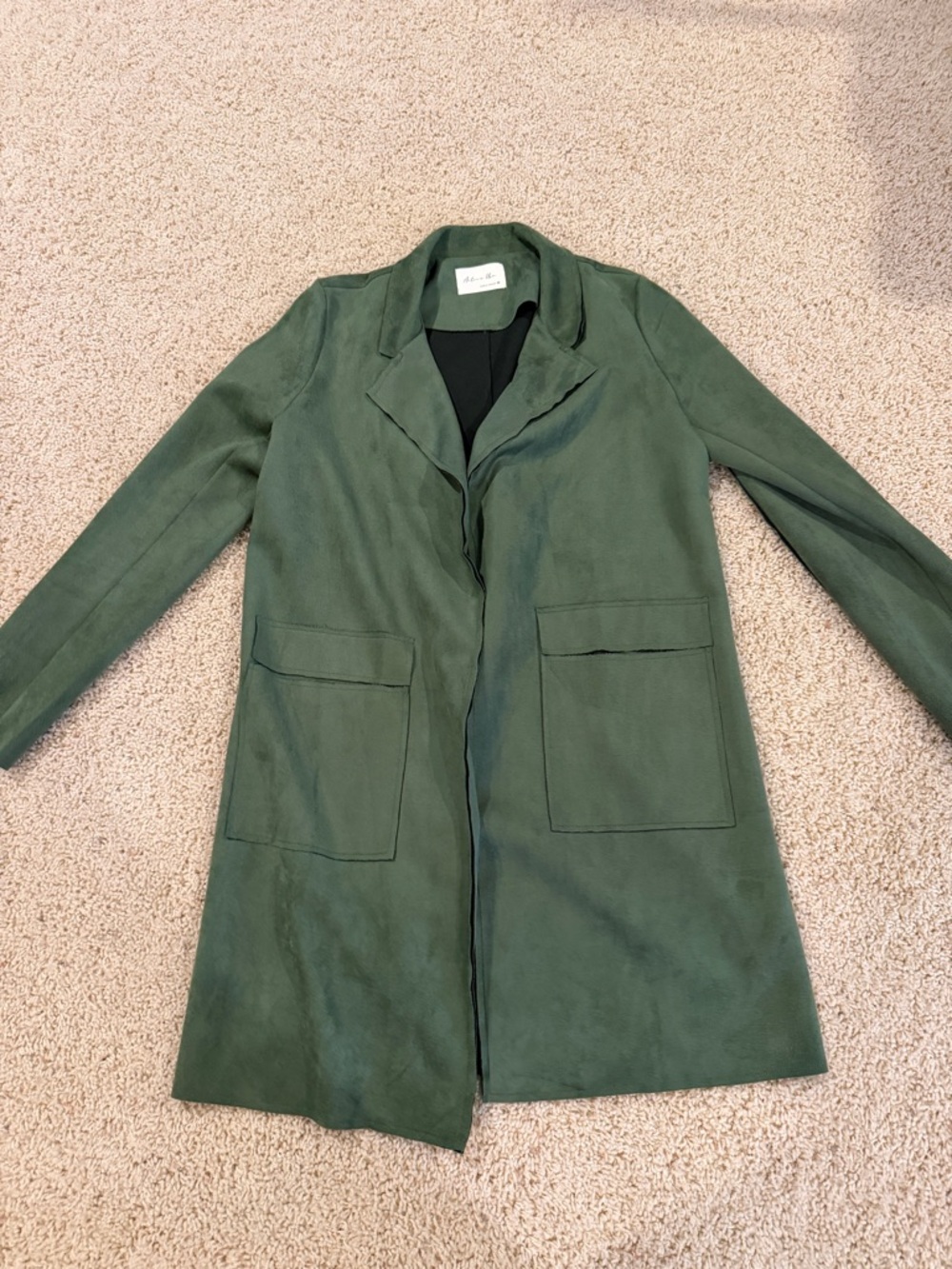 Active USA Forest Green Longline Trench Coat